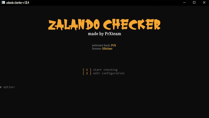 ZalandoChecker made by PrXTeam