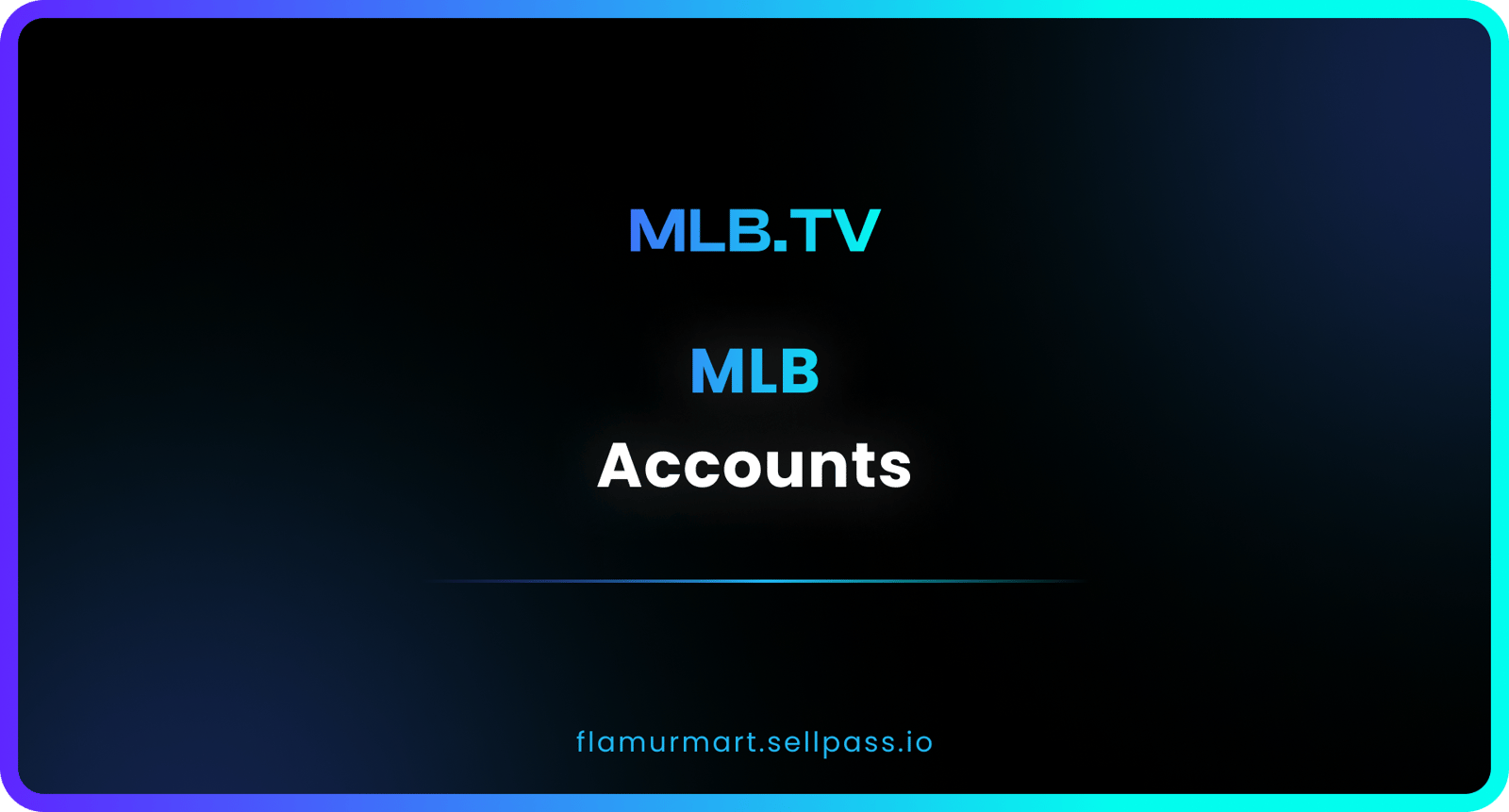 MLB TV Accounts | Lifetime Warranty
