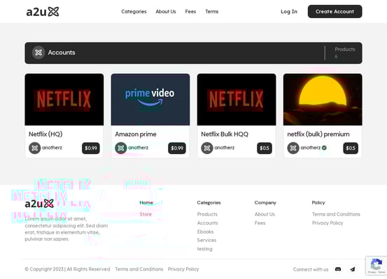 MULTIVENDOR ACCOUNT MARKETPLACE SCRIPT 