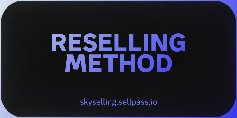Reselling Method (Vendors)