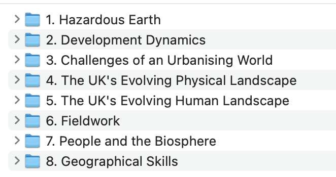 EDEXCEL GCSE GEOGRAPHY B SAVEMYEXAMS NOTES