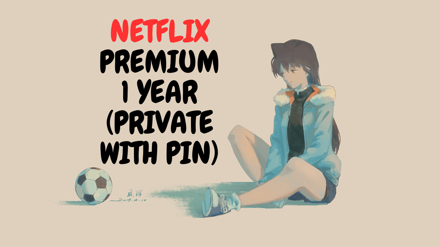 Netflix Premium UHD Account Private With Pin (1 Year)