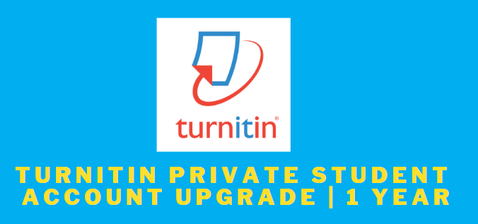 Turnitin Private Student Account Upgrade | 1 Year