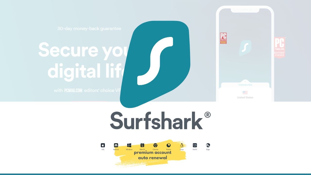 Surfshark Premium VPN - 1 Year