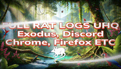 Full RAT Logs UHQ | Exodus, Discord, Chrome, Firefox ETC
