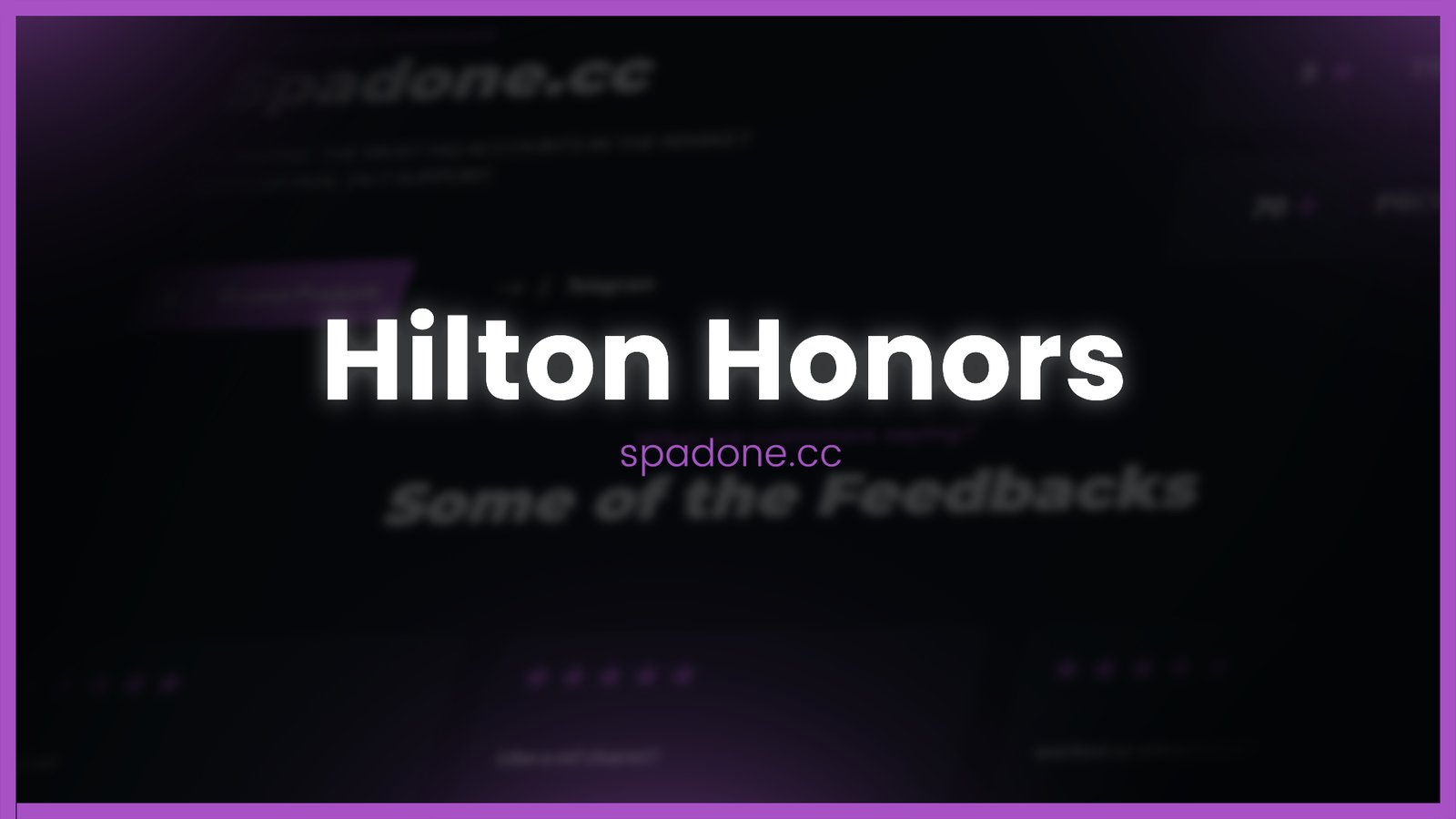 Hilton Honors | 200-300k [EMAIL CHANGEABLE)