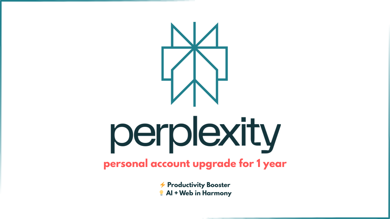 Perplexity AI Pro Accounts┃1 Year Own Account Upgrade