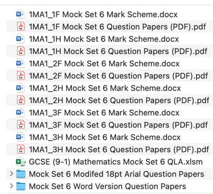 EDEXCEL GCSE MATHS MOCK SET 6