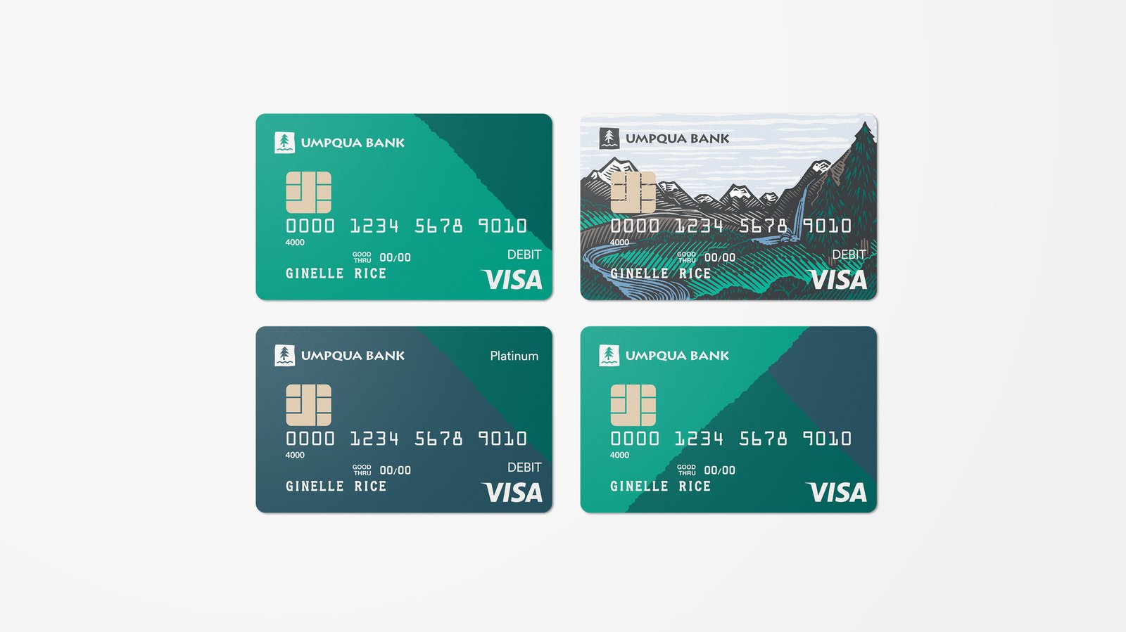Umpqua Bank of Oregon 500$ Visa Debit Card