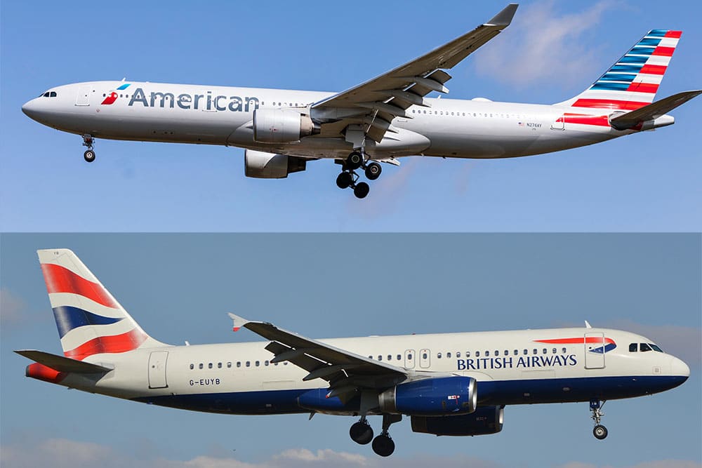 American Airlines & British Airlines