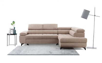 Dragonis L sarokkanapé Rohová sedací souprava Dragonis w minimalistycznej aranzacji 