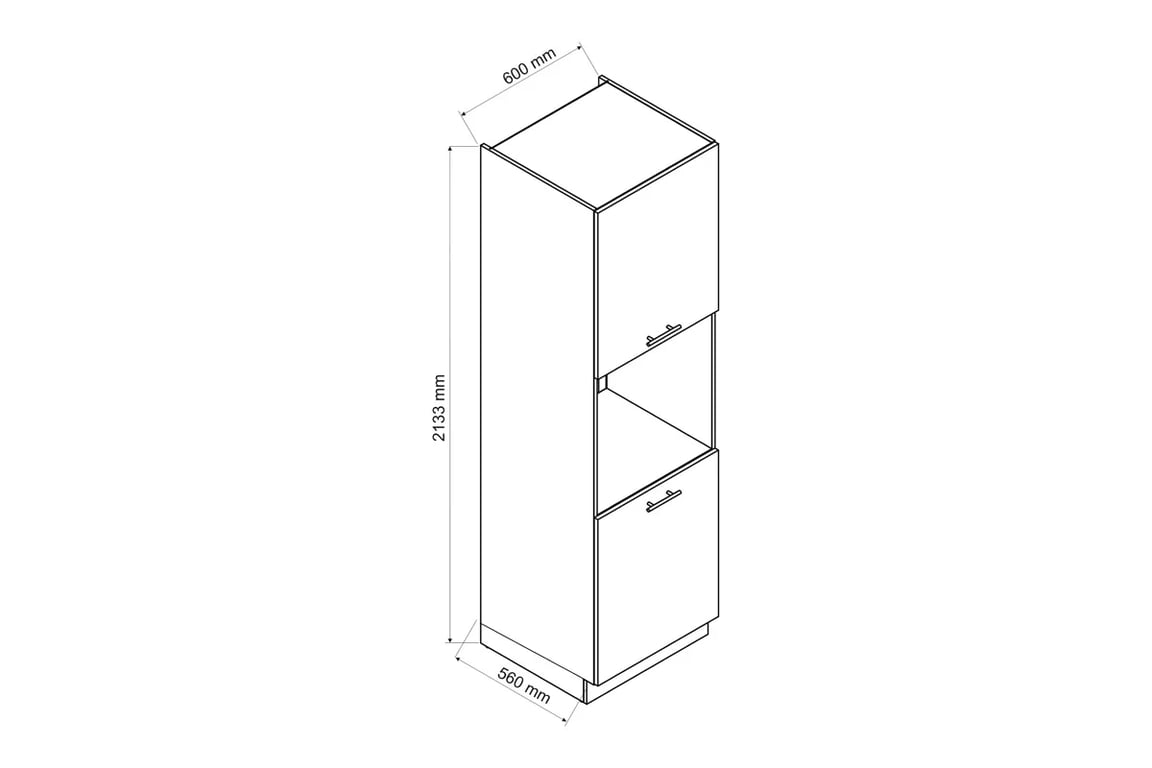 Irma D60 PK/2133 P/L - Skříňka regál do vestavnou troubu Irma D60 PK/2133 P/L - Skříňka regál do vestavnou troubu