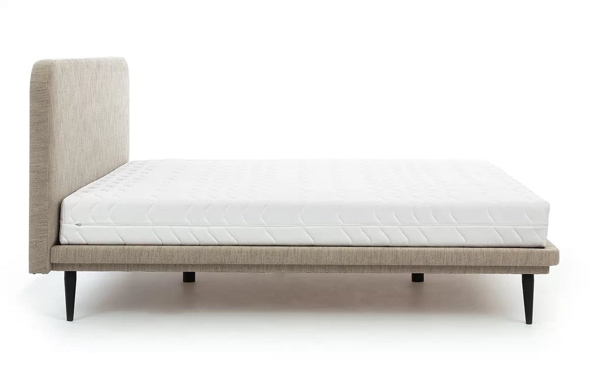 Pat tapițat Prato 160x200 cu cadru postel z wysokim wezglowiem