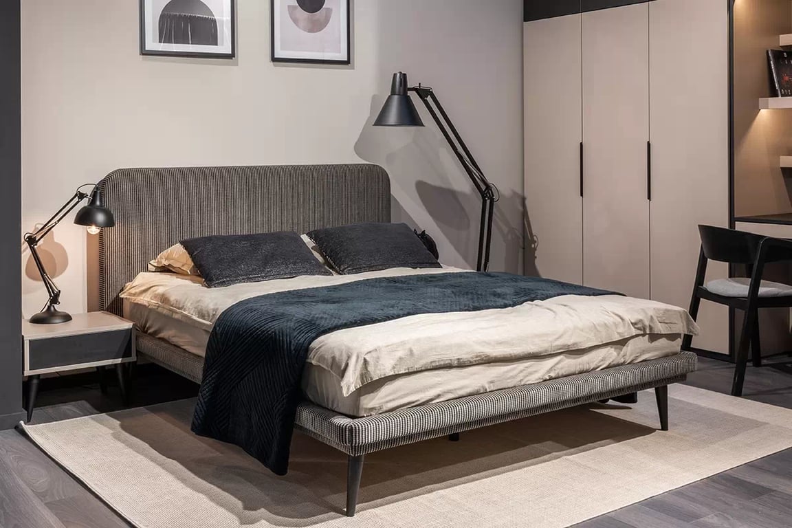 Pat tapițat Prato 160x200 cu cadru postel 160x200