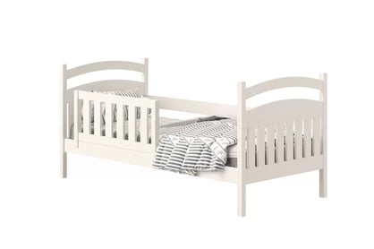 Amely fából készült gyermekágy - fehér / 70x140 postel dzieciece Bez zásuvek