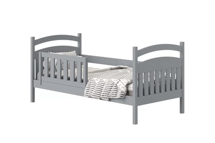 Amely fából készült gyermekágy - szürke / 80x180 szürke postel dreniane Bez zásuvek