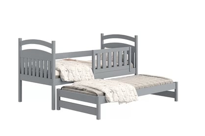 Amely gyerekágy, kihúzható alsószinttel - szürke / 80x160 postel 2os
