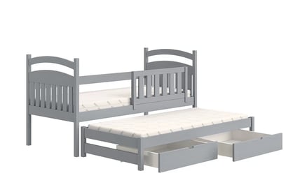 Amely gyerekágy, kihúzható alsószinttel - szürke / 90x180