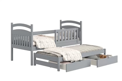 Amely gyerekágy, kihúzható alsószinttel - szürke / 90x200 Amely gyerekágy, kihúzható alsószinttel - szürke