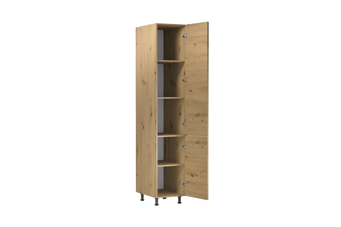 Langen D40SP konyhai oszlop, 2 ajtóval - artisan tölgy Langen D40SP - wnetrze Skříňky - tölgy Artisan 