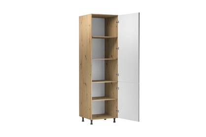 Langen D60R konyhai oszlop, 2 ajtóval - beige Langen D60R - wnetrze Skříňky - Beige Mat 