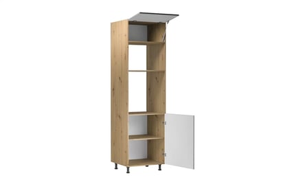 Langen D60PM konyhai oszlop sütő és mikrohullámú beépítéséhez - szürke Langen D60PM - wnetrze Skříňky do zabudowy piekranika i mikrofalowki - Beige Mat 