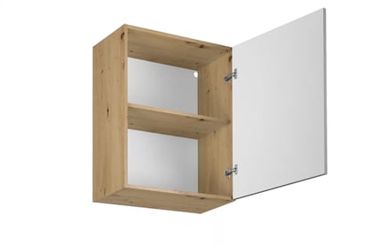 Langen G60 fali szekrény, 1 ajtóval - szürke Langen G60 - wnetrze Skříňky wiszacej jednodrzwiowej - színárnyalatot Beige Mat 