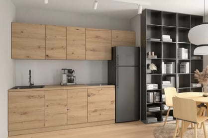 Langen G60N sarok fali szekrény - beige kollekcio bútorok kuchennych Langen - színárnyalatot: tölgy Artisan 