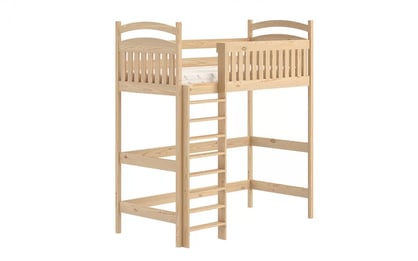 Vyvýšená detská posteľ Amely ZP 006 - 90x180 cm - borovica