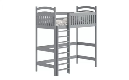 Amely galériás ágy - szürke / 80x200 postel z miejscem na Psací stůl 