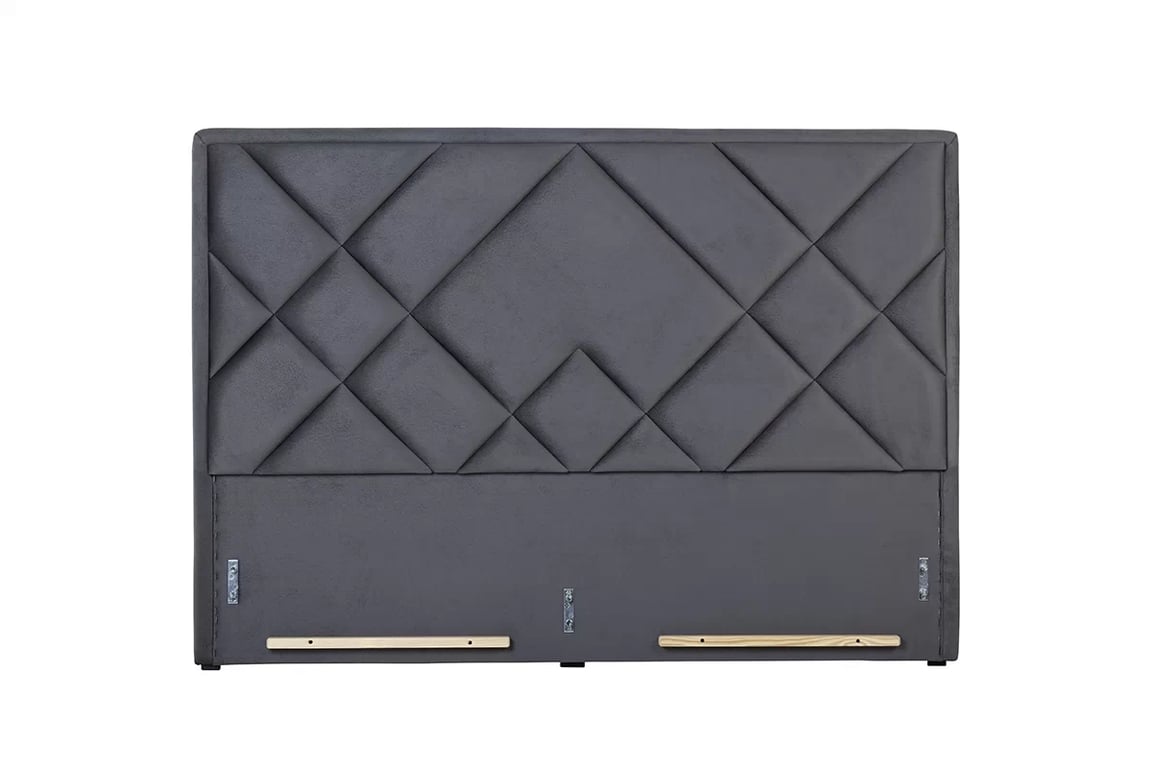 Čalouněná postel Simen 180x200 cm s úložným prostorem - zlaté nožky wezglowie Postele Simen 