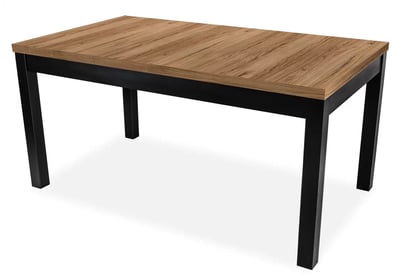 Rozkládací jídelní stůl Werona 140-220 cm Stůl pro jídelny na czarnych nogach