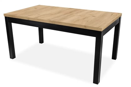 Masă extensibilă 200-300 Werona cu picioare din lemn - stejar craft / picioare negre