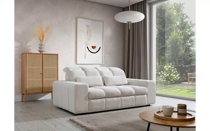Canapea electrică 2 locuri Magnelio II – bouclé bej Raven 22 Canapea cu două locuri z electric retractabil scaun Magnelio II