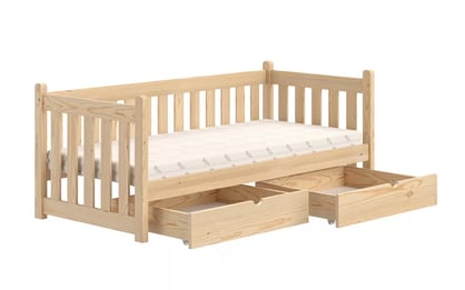 Detská posteľ Swen 80x160 so zásuvkami - borovica