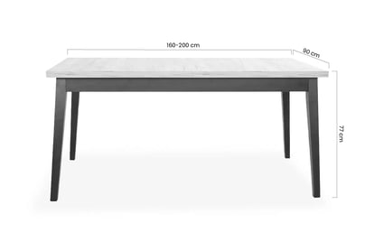 Rozkládací jídelní stůl Paris 160-200 cm - dub lancelot Stůl pro jídelny