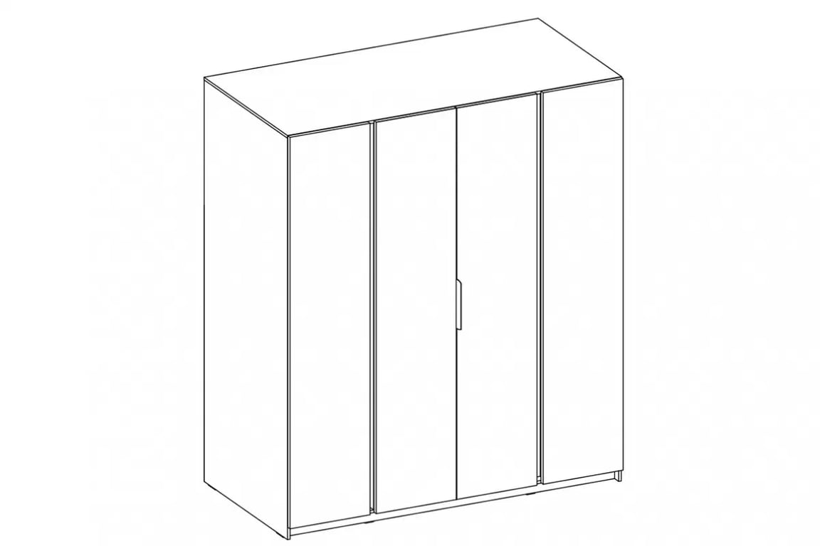 Dulap Sansi 4L - 200 cm - stejar evoke dulap Kaja 4L - 200 cm - stejar evoke