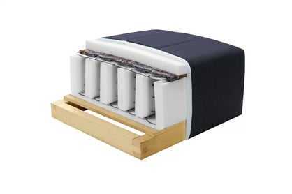 Canapea extensibilă Americanka cu spațiu de depozitare Gosia 83 - catifea maro ușor de curățat Zetta 294 / rustic deschis Canapea rozkladana Amerykanka cu spațiu de depozitare Gosia 83 - maro welwet latwoczyszczacy Zetta 294 / clar rustikal 