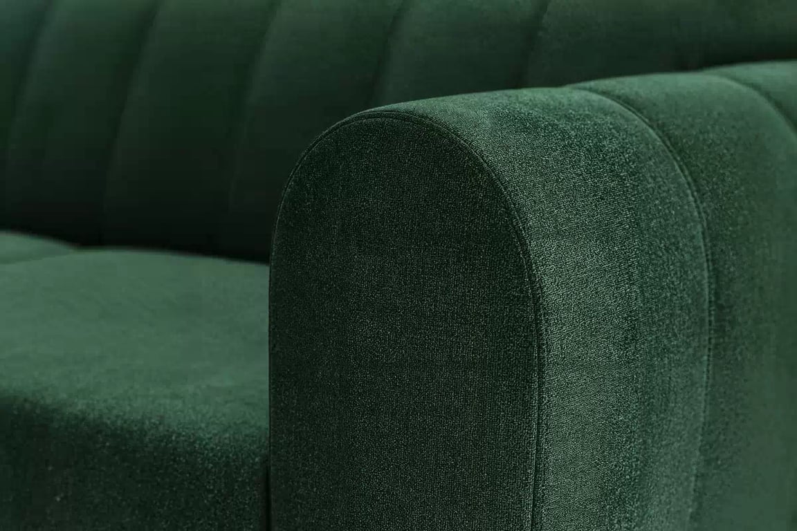 Colţar Celias L stânga extensibil - verde catifea Kronos 19 Canapea pe partea stângă extensibila Celias L - verde catifea Kronos 19