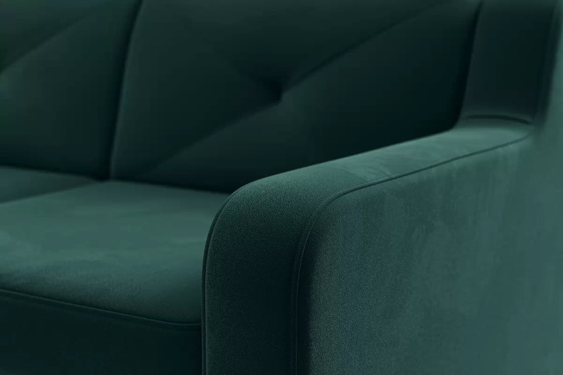 Colţar Laksaro stânga extensibil - verde catifea Trinity 28 Canapea pe partea stângă extensibila Laksaro - verde catifea Trinity 28