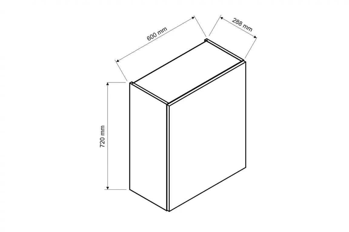 Závesná kuchynská skrinka jednodverová Isabel W60 - svetlý šedý mat / Dub artisan Skrinka Kuchynská závesná jednodverová Isabel W60 - svetlý šedý mat / Dub artisan