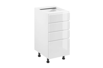 Szafcă de bază bucătărie Aspen D40S4 cu sertare – alb lucios