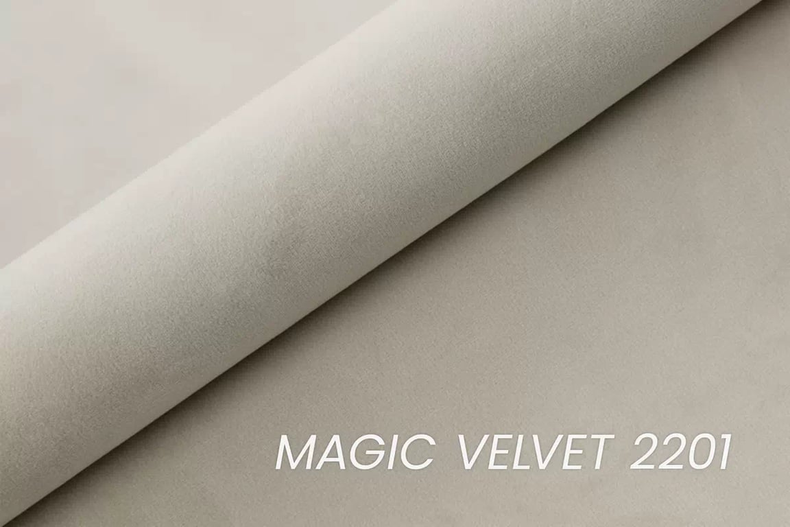 Postel čalouněné Misel 140x200 ze stelazem a úložným prostorem - jasno béžová samet Magic Velvet 2201 / Nohy zlaté  Postel čalouněné Misel 140x200 ze stelazem a úložným prostorem - jasno béžová samet Magic Velvet 2201 / Nohy černá 