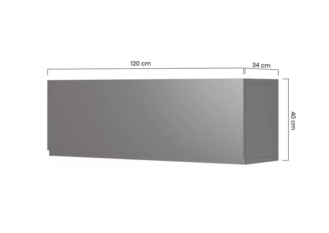Set mobilier pentru living Loftia I - negru mat / cadru negru Mebloscianka Loftia I - negru mat / negru stelaz
