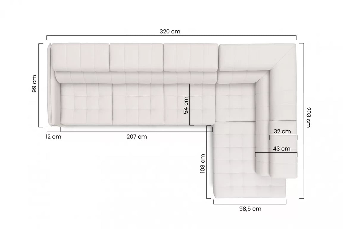 Colțar cu funcție de dormit Elarias Maxi stânga - gri șenil Perfect Harmony 85 Naroznik Elarias Maxi z funkcja de dormit stânga - gri șenil Perfect Harmony 85