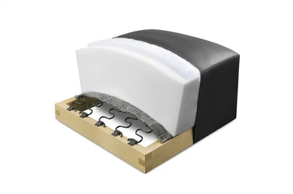 Colțar extensibil cu funcție de dormit Lotulis Mini dreapta - crem plus Tilia 03 Naroznik z funkcja de dormit Lotulis Mini pe partea dreaptă - cremă plusz Tilia 03