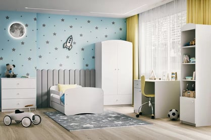 Pat copii Bonzo 80x180 cu sertar - alb Lozko dzieciece Bonzo 80x180 cm z szuflada - bialy