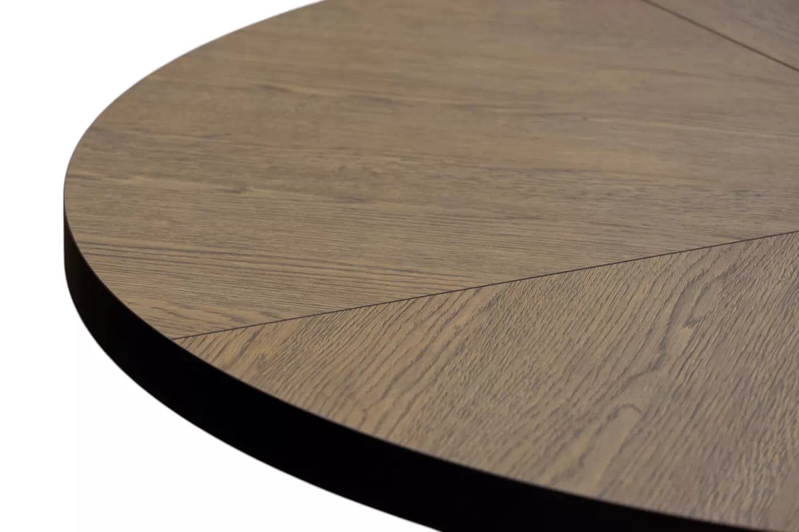 Masă extensibilă Cedrus Rozeta 95/150 cm stil loft - stejar belmont / negru Stol Cedrus Rozeta 95/150 cm mansardă rozkladany - stejar belmont / negru