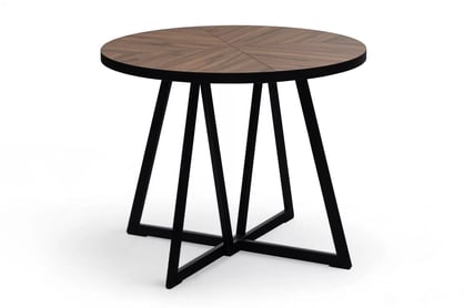 Masă extensibilă Cedrus Rozeta 105/160 cm stil loft - stejar estana / negru