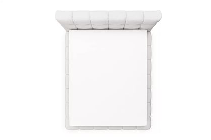 Pat tapițat Magnelio 160x200 cu ladă de depozitare - bej țesătură ușor de curățat Leo 03   Lozko pentru dormitor Magnelio 160x200 cu spațiu de depozitare - bezowa Tesătură de acoperire ușor de curățat Leo 03